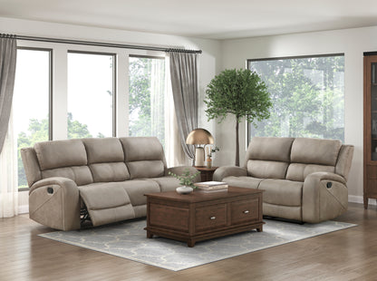 Homelegance Pagosa Brown Reclining Loveseat 9601BR-2
