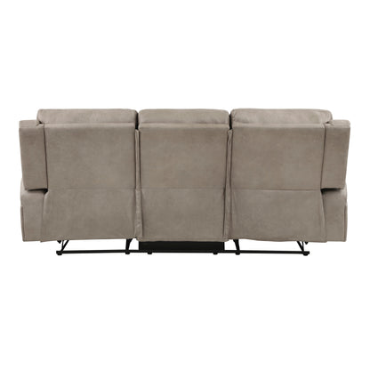 Homelegance Pagosa Sectional Sofa in Brown Polished Microfiber 9601BR-3