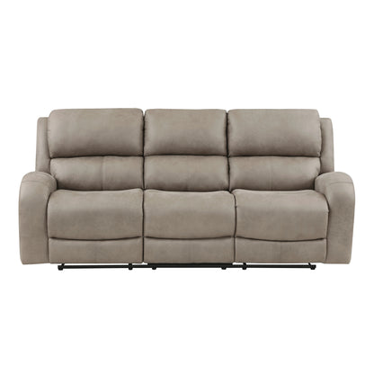 Homelegance Pagosa Sectional Sofa in Brown Polished Microfiber 9601BR-3