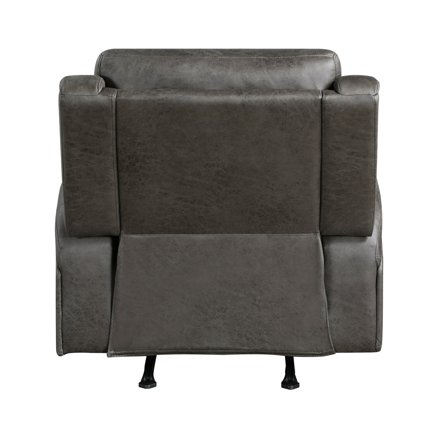Homelegance Accent Rocker Reclining Chair in Gray Fabric 9601GY-1