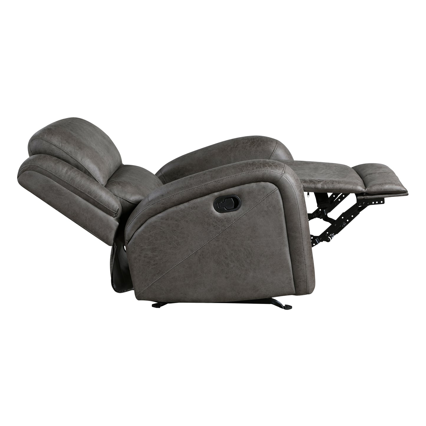 Homelegance Accent Rocker Reclining Chair in Gray Fabric 9601GY-1