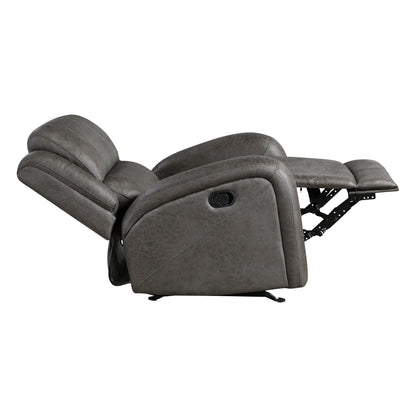 Homelegance Accent Rocker Reclining Chair in Gray Fabric 9601GY-1