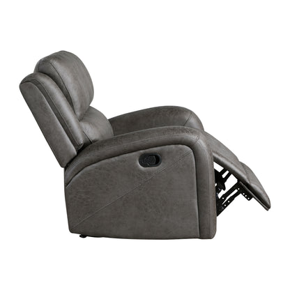 Homelegance Accent Rocker Reclining Chair in Gray Fabric 9601GY-1