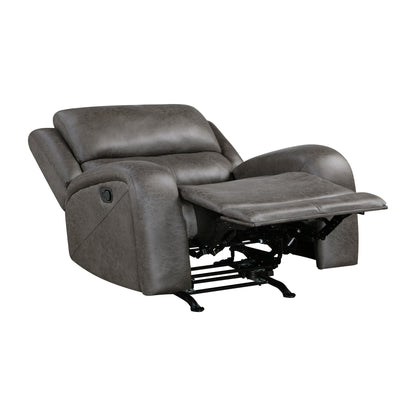 Homelegance Accent Rocker Reclining Chair in Gray Fabric 9601GY-1