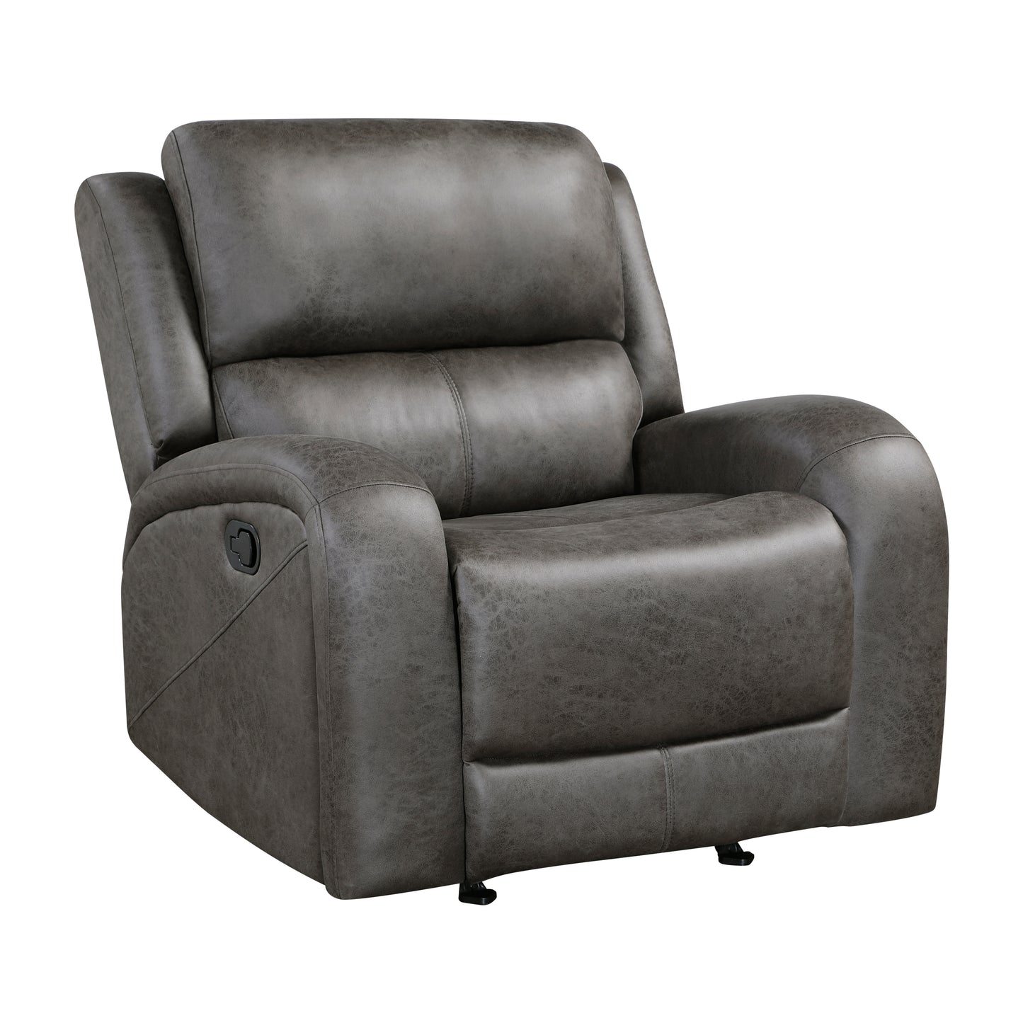 Homelegance Accent Rocker Reclining Chair in Gray Fabric 9601GY-1