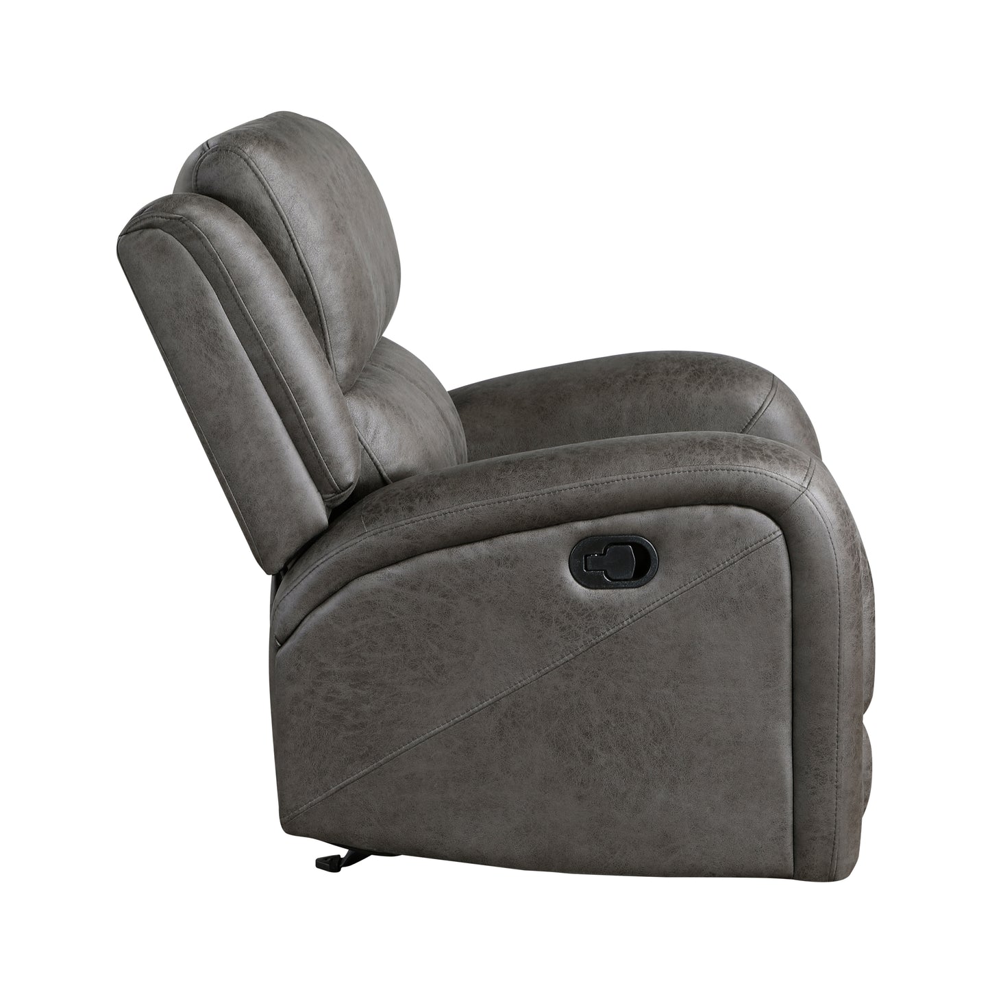 Homelegance Accent Rocker Reclining Chair in Gray Fabric 9601GY-1