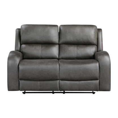 Homelegance Loveseat Reclining in Gray Fabric 9601GY-2