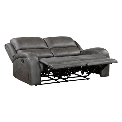 Homelegance Loveseat Reclining in Gray Fabric 9601GY-2