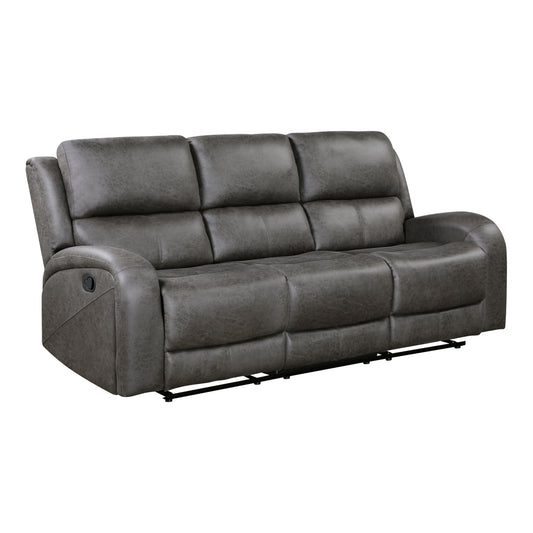 Homelegance Sofas Double Reclining Sectional Sofa Gray 9601GY-3