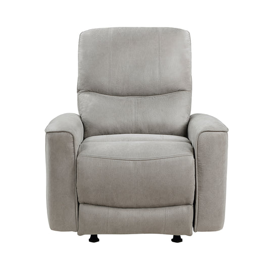 Homelegance Ouray Reclining Chair Gray Rocker Recliner 9602GY-1
