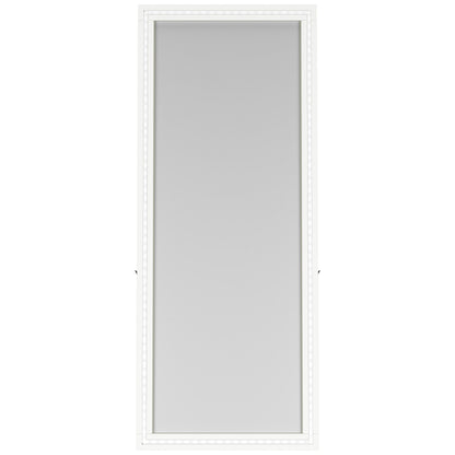 Windrose 28 x 67 Inch Tempered LED Standing Mirror White