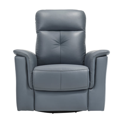 Homelegance Bristow Swivel Glider Reclining Chair in Blue Gray 9620BGY-1