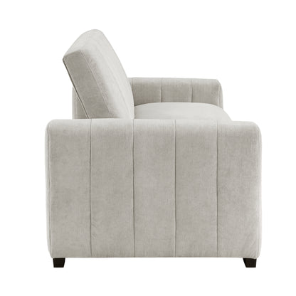 Homelegance Michah Sectional Sofa Light Gray Convertible Sleeper 9622LG-3CL