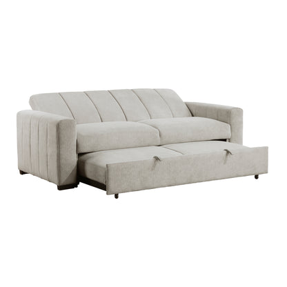 Homelegance Michah Sectional Sofa Light Gray Convertible Sleeper 9622LG-3CL