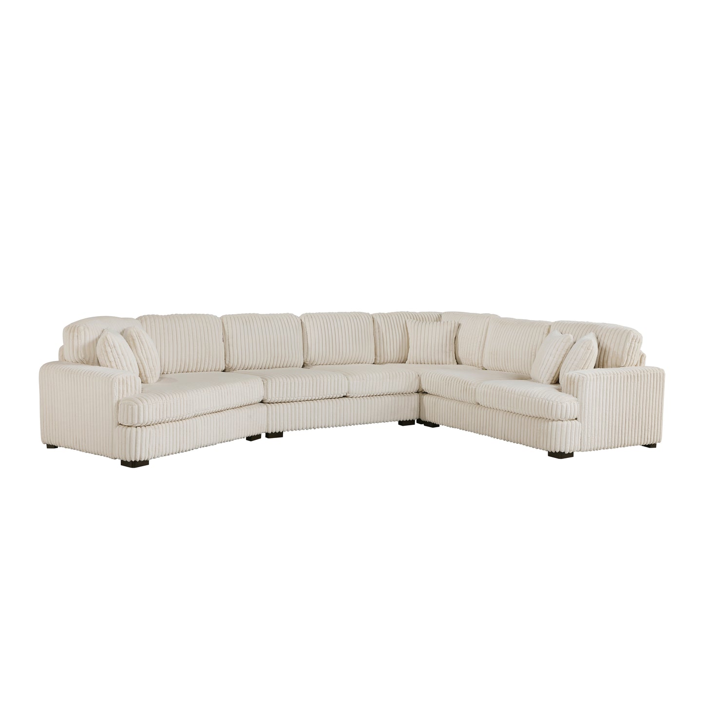 Homelegance Sectional Sofa in Elegant Beige 9623BE-4LU2R