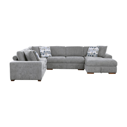 Homelegance Raife Sectional Sofa in Gray 9624GY-42LRC for Stylish Living