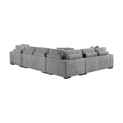 Homelegance Raife Sectional Sofa in Gray 9624GY-42LRC for Stylish Living