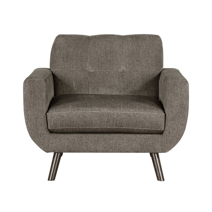 Homelegance Janne Accent Chair in Brown Textured Microfiber 9627CAF-1