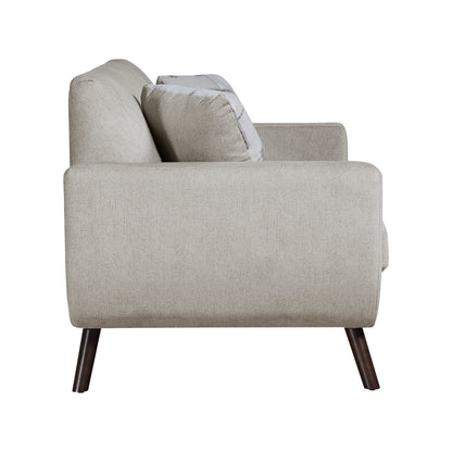 Homelegance Janne Loveseat in Tan Textured Microfiber 9627TAN-2