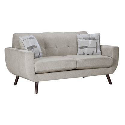 Homelegance Janne Loveseat in Tan Textured Microfiber 9627TAN-2