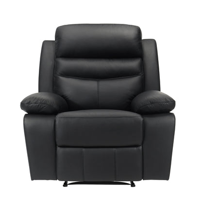 Homelegance Hancock Reclining Chair in Black 9628BLK-1 for Ultimate Comfort
