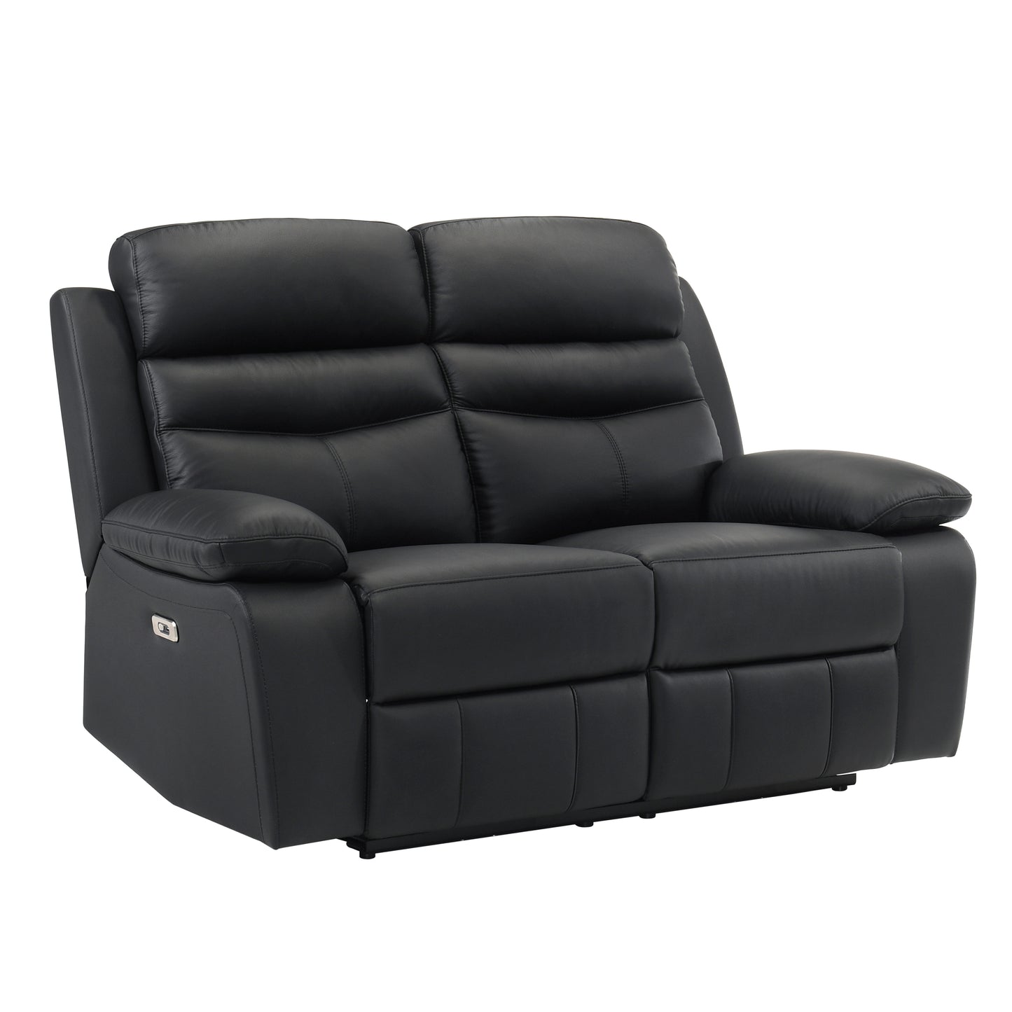 Homelegance Hancock Loveseat Power Reclining in Black 9628BLK-2PW
