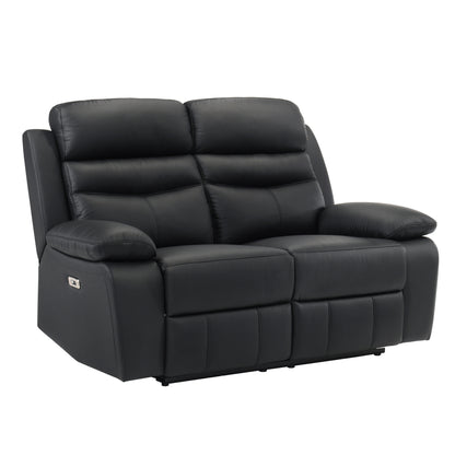 Homelegance Hancock Loveseat Power Reclining in Black 9628BLK-2PW