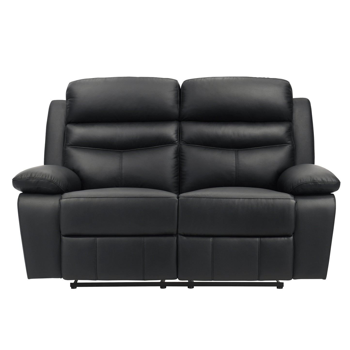 Homelegance Hancock Loveseat Reclining in Black 9628BLK-2
