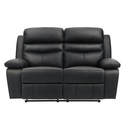 Homelegance Hancock Loveseat Reclining in Black 9628BLK-2