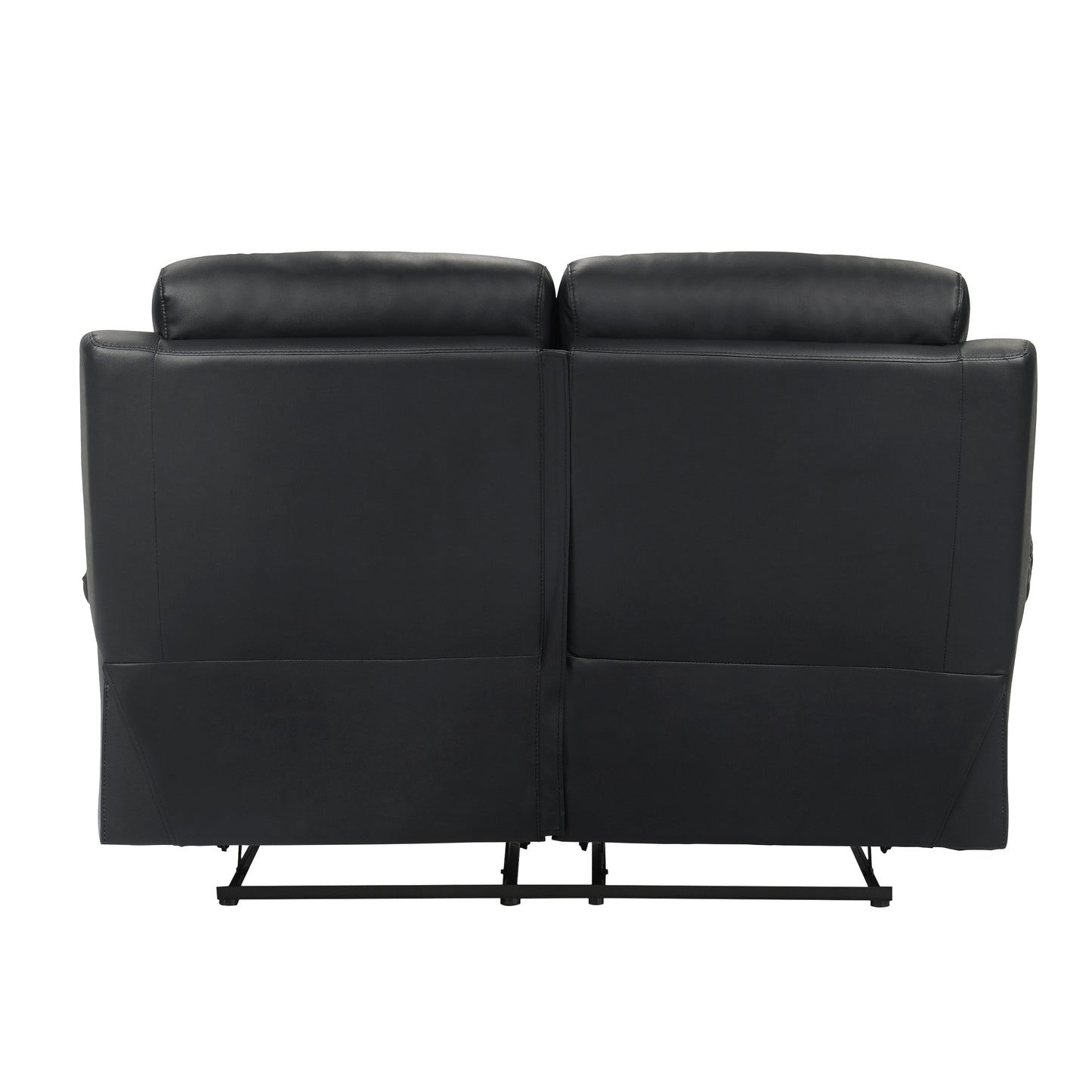 Homelegance Hancock Loveseat Reclining in Black 9628BLK-2