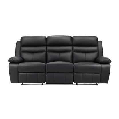 Homelegance Hancock Sectional Sofa Double Reclining Black 9628BLK-3
