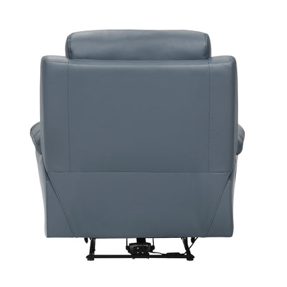 Homelegance Hancock Reclining Chair in Blue Top Grain Leather 9628BUE-1PW