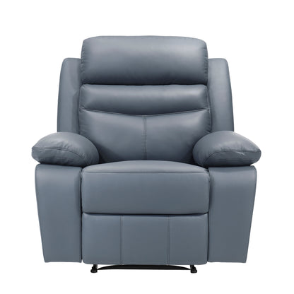 Homelegance Hancock Reclining Chair in Blue Fabric 9628BUE-1
