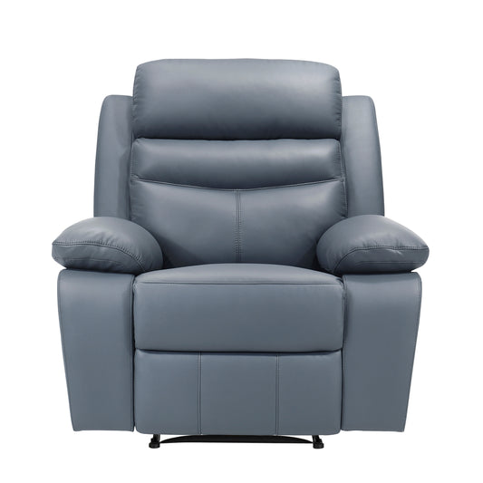 Homelegance Hancock Reclining Chair in Blue Fabric 9628BUE-1