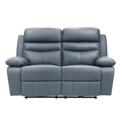 Homelegance Hancock Loveseat Power Reclining in Blue 9628BUE-2PW