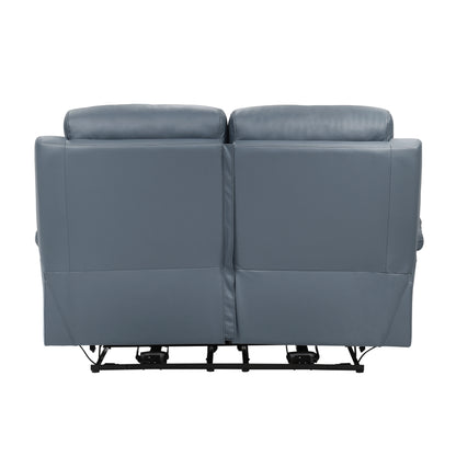 Homelegance Hancock Loveseat Power Reclining in Blue 9628BUE-2PW
