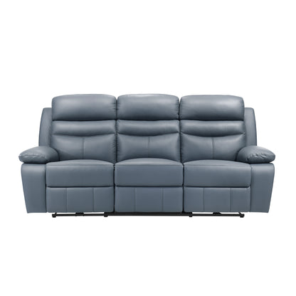Homelegance Hancock Sectional Sofa Blue Power Recliner 9628BUE-3PW