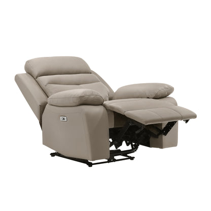 Homelegance Hancock Reclining Chair Power Recliner in Latte 9628LTE-1PW