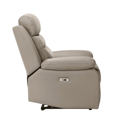 Homelegance Hancock Reclining Chair Power Recliner in Latte 9628LTE-1PW