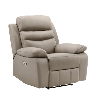 Homelegance Hancock Reclining Chair Power Recliner in Latte 9628LTE-1PW