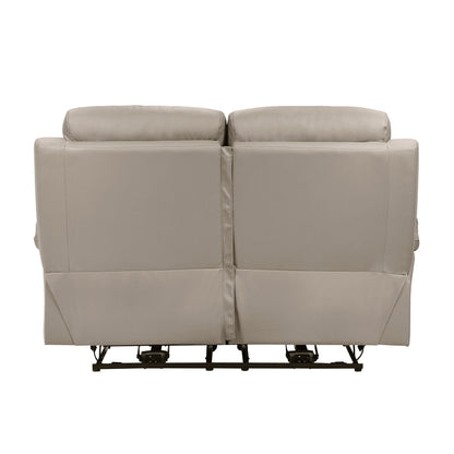 Homelegance Hancock Loveseat Power Reclining in Latte 9628LTE-2PW
