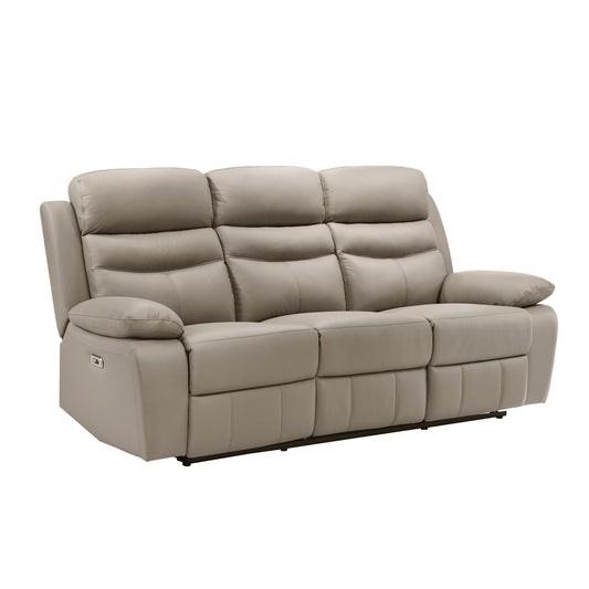 Homelegance Hancock Sectional Sofa in Latte Power Reclining Comfort 9628LTE-3PW