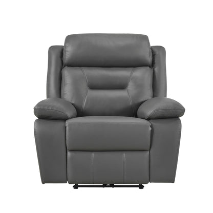 Homelegance Laconia Power Reclining Chair in Gray 9629DGY-1PW