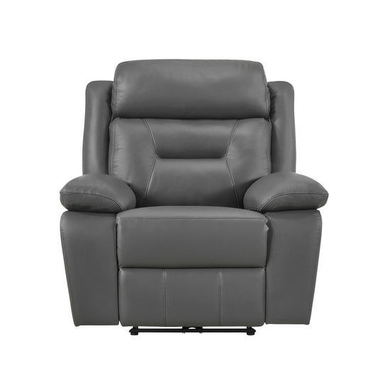 Homelegance Laconia Power Reclining Chair in Gray 9629DGY-1PW