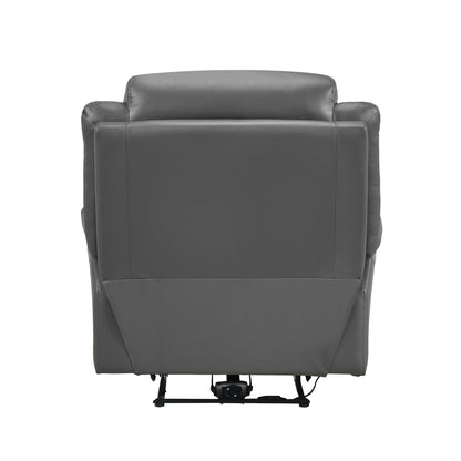 Homelegance Laconia Power Reclining Chair in Gray 9629DGY-1PW