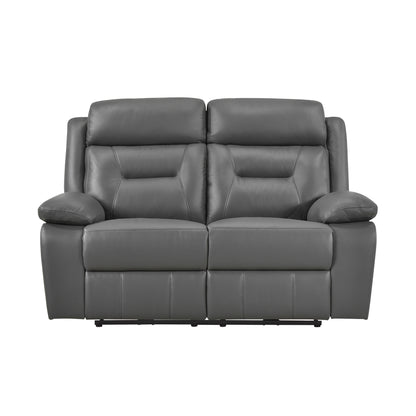Homelegance Laconia Power Reclining Loveseat Gray 9629DGY-2PW