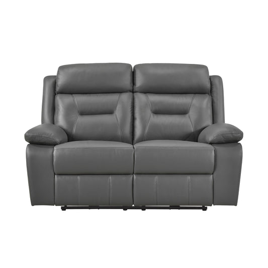 Homelegance Laconia Power Reclining Loveseat Gray 9629DGY-2PW
