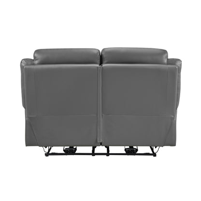 Homelegance Laconia Power Reclining Loveseat Gray 9629DGY-2PW