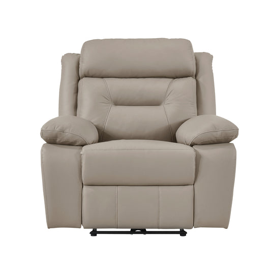 Homelegance Laconia Reclining Chair Power Recliner in Gray 9629LTE-1PW