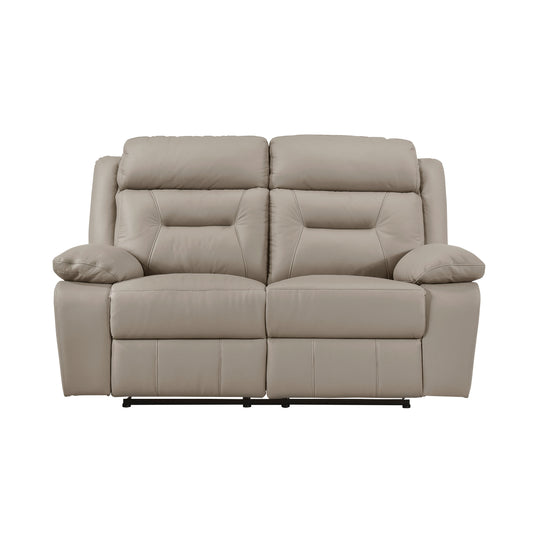 Homelegance Laconia Latte Loveseat Reclining 9629LTE-2